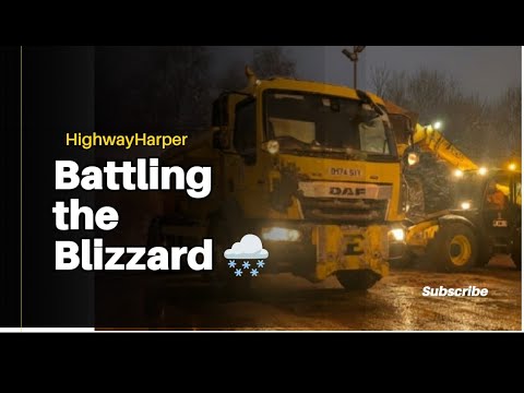 Battling the blizzard: Gritting shift & Commentary