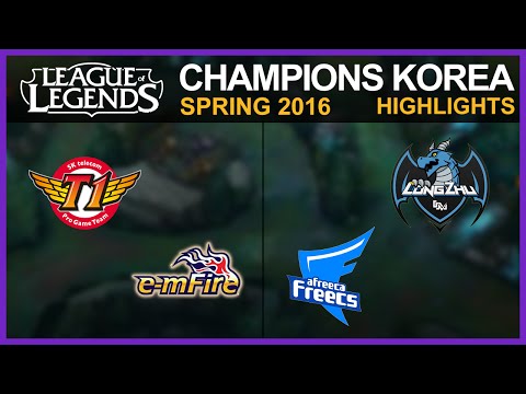 [Highlights] SKT vs EMF & LZ vs AF / W3D3 / LCK Spring 2016