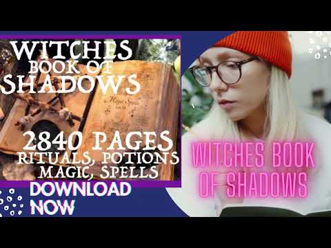 WITCHES BOOK of SHADOWS - complete 2840 pages, Magic, Spells, Witchcraft, Potions digital ebook Pdf