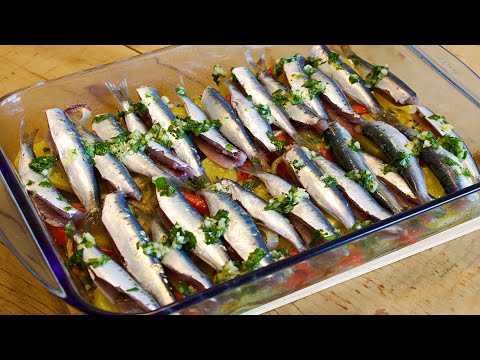 You will never fry sardines again! They are much better that way. Mediterranean diet.