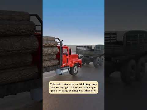 Liệu các cọc gỗ có thể đâm xuyên ô tô 🤔 Cre: đâu đó trên Youtube #shorts