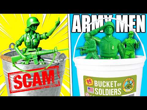 REAL vs FAKE Army Men Buckets...