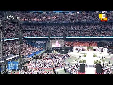 Rencontre du pape #LéonXIV avec la communauté diocésaine de Madrid #PapeenEspagne