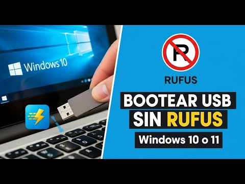 bootear usb sin rufus con windows 10 o 11