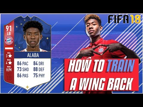 How to Train a Wing Back in Fifa 18 Career Mode - Training Tutorial