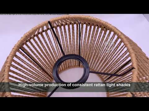 Tiered Rattan Pendant Light: Precision Crafted for Global Export