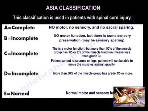 Spinal cord injury , ASIA Classification - Everything You Need To Know - Dr. Nabil Ebraheim
