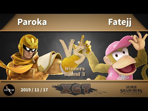 Fist Bump XGT - Paroka (Falcon) VS fatejj (DDK) WR2, 11/17 SSBU 臺灣大亂鬥月賽 拳頭邦普