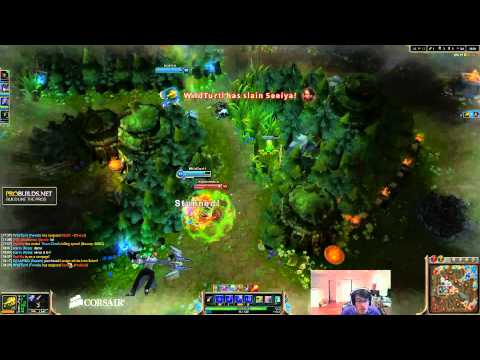 TSM WildTurtle- Twitch 2 vs 2 Bottom Lane (Team with Scarra) (Challenger I)