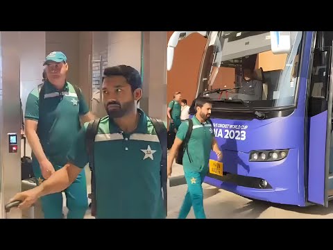 The Pakistan Cricket Team Has Arrived in Bangalore India For Their Next Match Of World Cup 2023