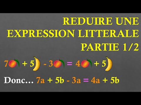 5e Réduire une expression littérale (Partie 1/2)