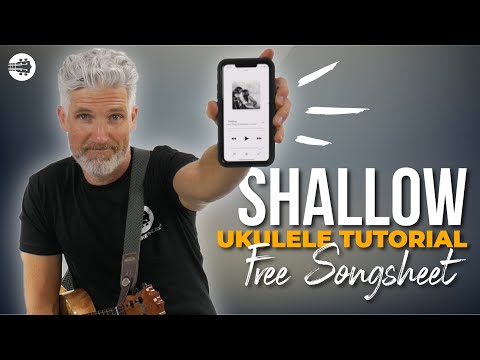 Shallow by Lady Gaga and Bradley Cooper #Ukulele Tutorial Play Along [FREE Sheet] 😎