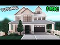 How to Build a Modern 2 Story House in Bloxburg! *15k Tutorial & Voice*