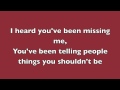 Rumor Has It - Adele (Lyrics)