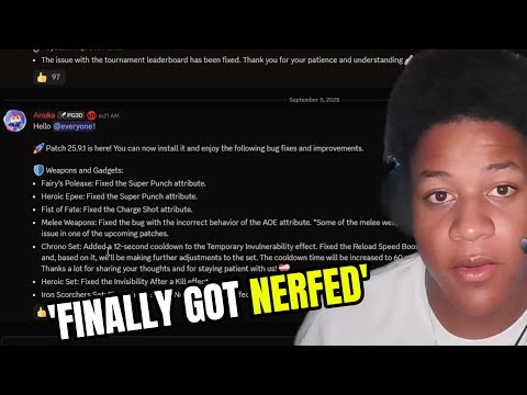 They Finally NERFED The Chrono Set!