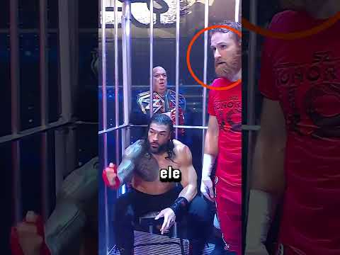 Ele tentou fugir, mas o rei impediu! #wwe #wrestling #romanreigns