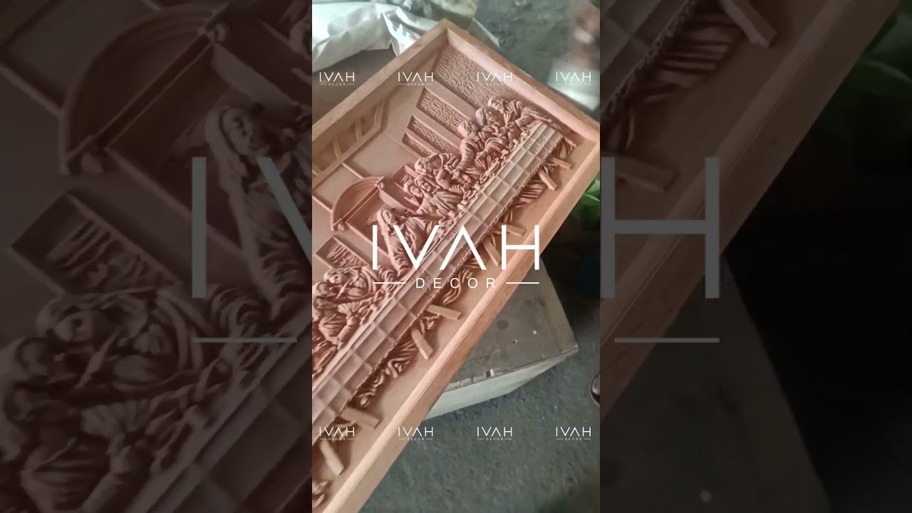 Last Supper Wood Carving #ivah #ivahdecor #gift #jesus
