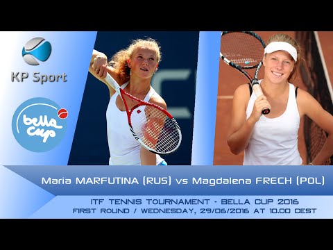 Maria MARFUTINA (RUS) vs. Magdalena FRECH (POL) / Bella Cup 2016 / 1st Round Single