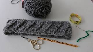 How to Crcohet A Seashell Ear Warmer | crochet headband | crochet ear warmer
