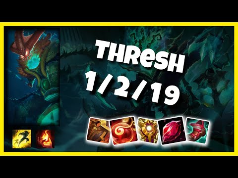 Thresh Challenger Gameplay S11 Replay 11.6 Support (1/2/19) - BR