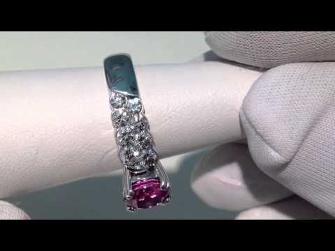 pink sapphire ring