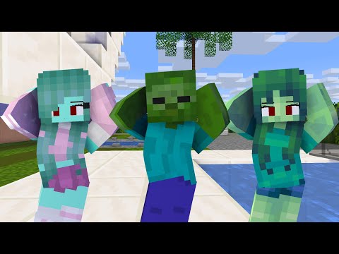 MONSTER SCHOOL : CHICKEN WING MEME ZOMBIE FAMILY - MINECRAFT ANIMATION