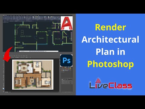 Rendering Architectural Plan in Photoshop Live Class