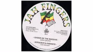 Barry Brown / Lion Melody - Leader Of The Massive / Hypocrite And Parasite - 12" - Jah Fingers Music