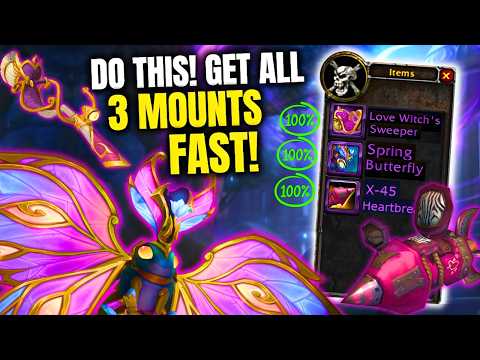 Use Secret Method to Get All 3 Love Is in the Air Mounts FAST - Beat RNG! WoW Midnight Mounts