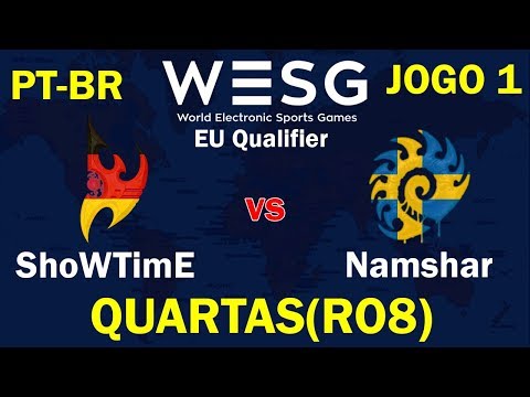 StarCraft 2: ShoWTimE vs Namshar J1 (PvZ) - RO 8 - WESG 2017 Qualifier EU [PT-BR]