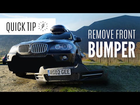 How To Remove Front Bumper BMW X5 E70