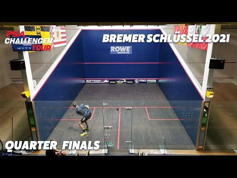LIVE SQUASH: Bremer Schlüssel 2021 - Quarter Finals