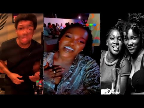 Ebony's elder sister jams with KiDi and Kuami Eugene's songs at Ebony's Jollof party