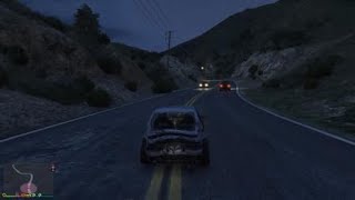 （GTA5)カーブを一緒に攻めた