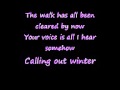 Josh Radin Winter lyrics 