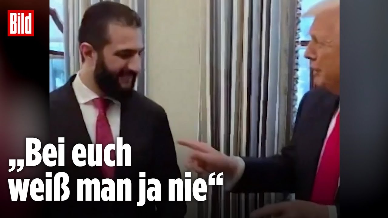 Trump stellt peinliche Frauen-Frage an Syriens Präsidenten Ahmed al-Scharaa