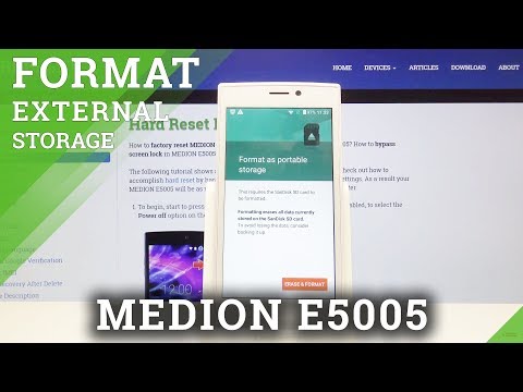 How to Format SD Card in MEDION E5005 - Erase External Storage