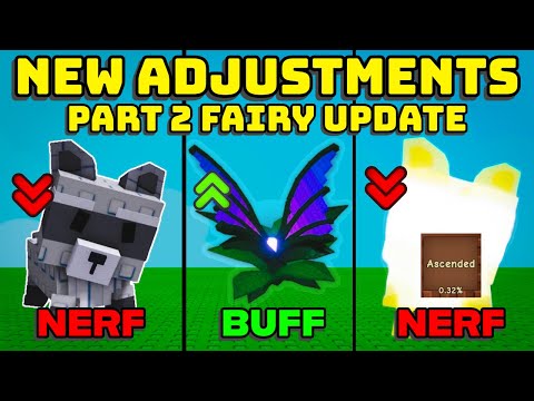 😔 ASCENDED NERF, RACCOON NERF, WISPWING BUFF AND MORE ADJUSTMENTS IN GROW A GARDEN