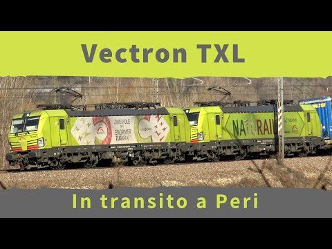 Two Vectron of TXL running near Peri