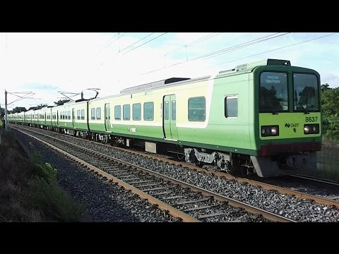 IE 8520 and 8100 Class Dart Trains - Booterstown, Dublin