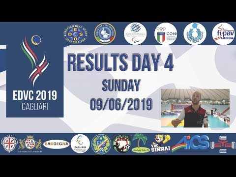 Results DAY 4 - 09/06/2019 - EDVC Cagliari 2019