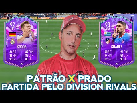 CM PATRÃO vs SPQR PRADO - DIVISION RIVALS - PRÓ X STREAMER || FIFA 22