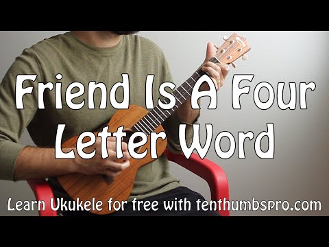 Friend Is A Four Letter Word - Cake - Ukulele Fingerpicking Easy Song Tutorial w tabs and solo ideas