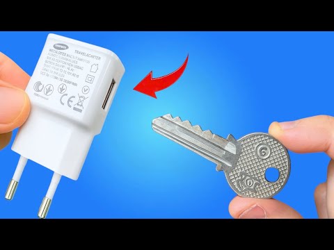 How To make A Super Powerful Homemade Welding Machine From A Charger And A Key