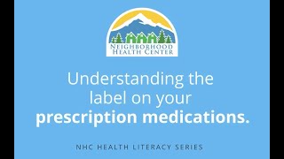Understanding the Label on Your Prescription Medications
