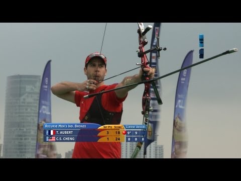 Thomas Aubert v Chu Sian Cheng – recurve men's bronze | Shanghai 2012 Archery World Cup S1