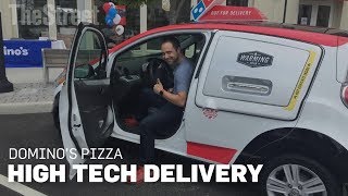 Behind The Wheel Of Domino's Pizza New High Tech Delivery Car
