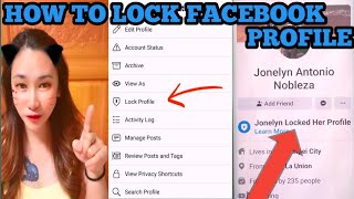 HOW TO LOCK YOUR FACEBOOK PROFILE TAGALOG TUTORIAL