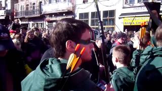 preview picture of video 'Carnaval de Binche le dimanche 2 - 03 - 2014  4eme Partie '