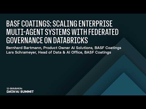 Watch: Scaling Enterprise Multi-Agent AI with Federated Governance on Databricks